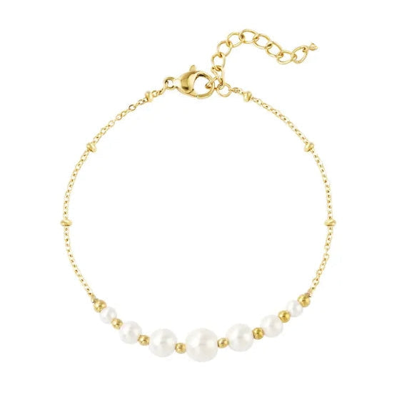 Lovely Pearl Armkette Gold 18K Edelstahl