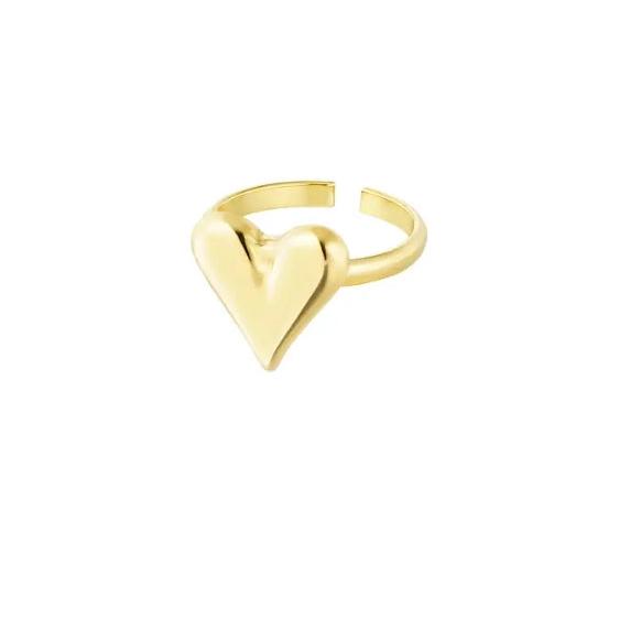 Sweet Herz Ring Edelstahl 18K Gold